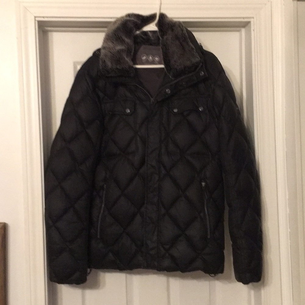 Black down coat